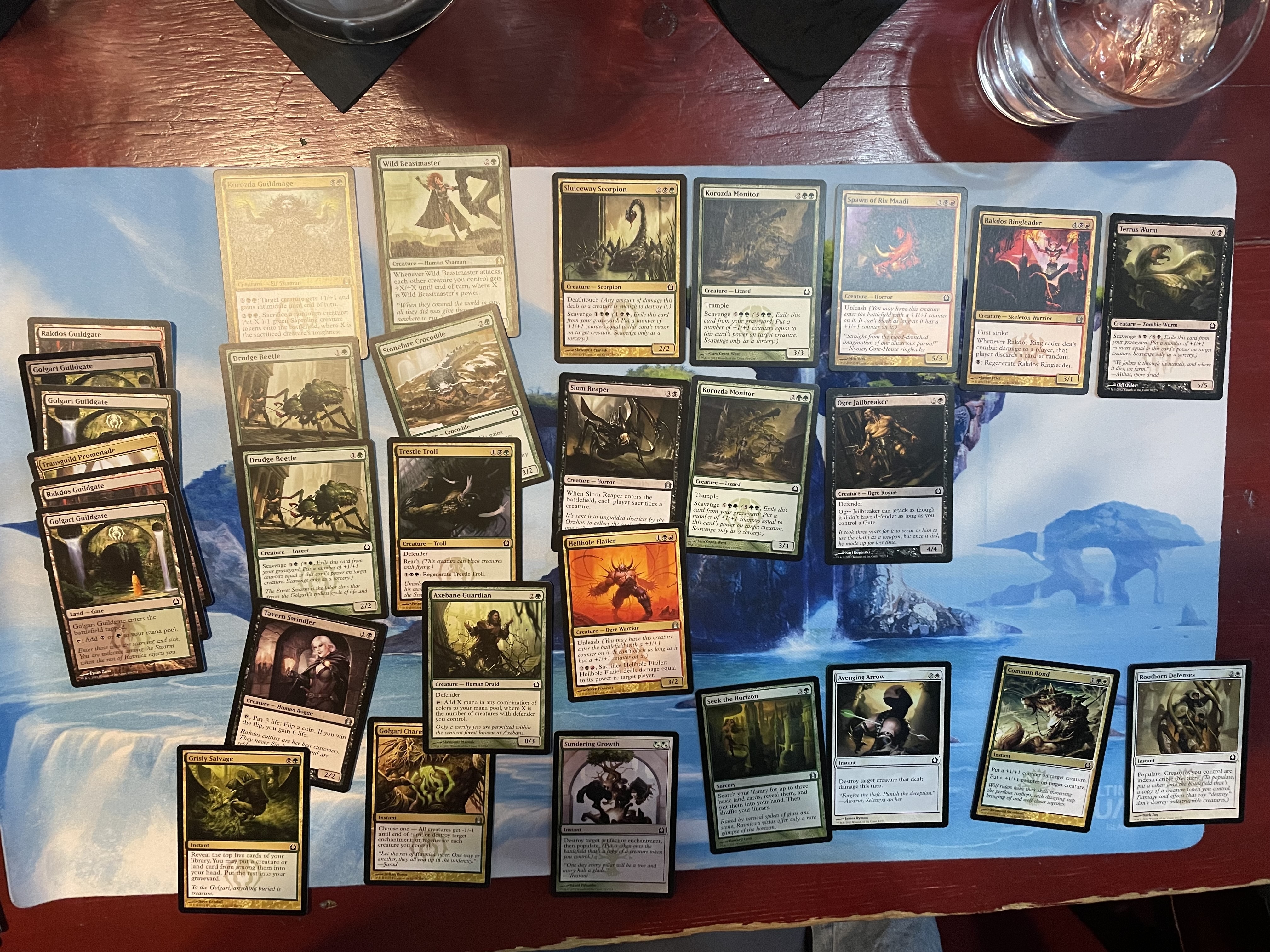 Golgari deck spread